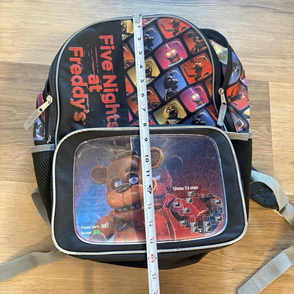 Five Nights at Freddy's holographic Backpack 16" Backpack Book Bag - Picture 6 of 6